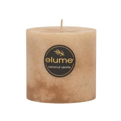 Pillar Candle Coconut Vanilla Bean - The Fragrance Room