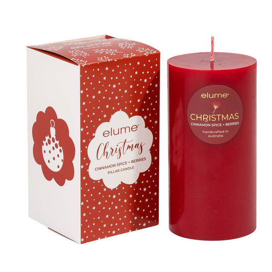 Cinnamon Spice & Berries Pillar Candle