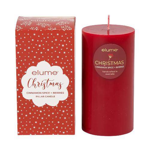 Cinnamon Spice & Berries Pillar Candle