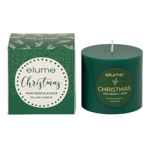 Pine Needle Sage Pillar Candle - The Fragrance Room