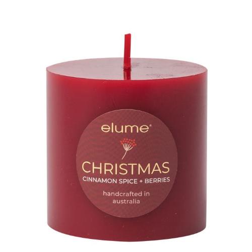 Cinnamon Spice Berries Pillar Candle - The Fragrance Room