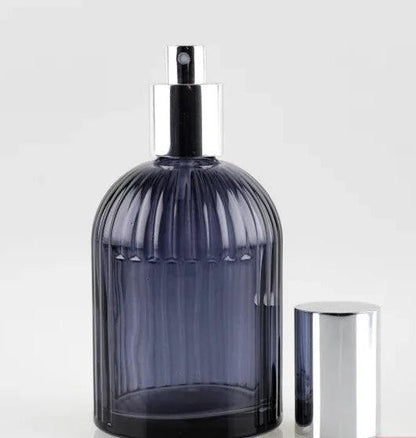 Glass Bottle & Atomiser 250ml Ribbed - The Fragrance Room