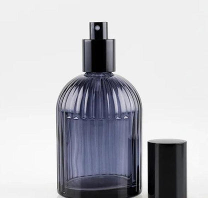 Glass Bottle & Atomiser 250ml Ribbed - The Fragrance Room